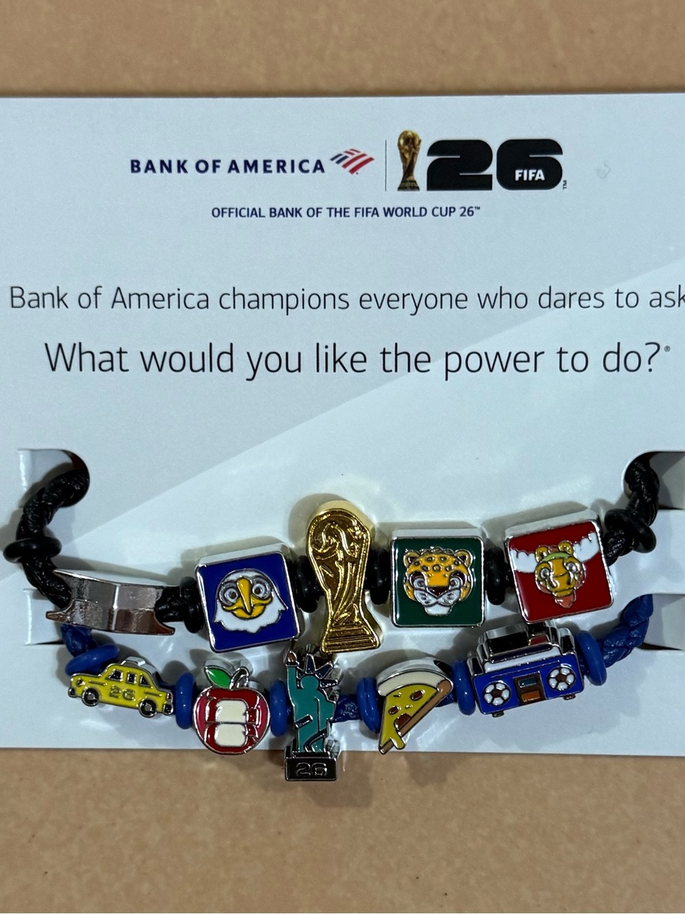NWT FIFA World Cup 2026 New York themed bracelet